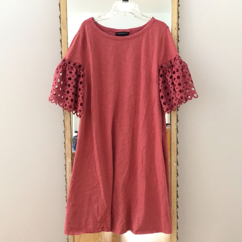 Lane Bryant Plus Size Dust Pink Tunic Dress